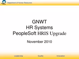 peoplesoft gnwt