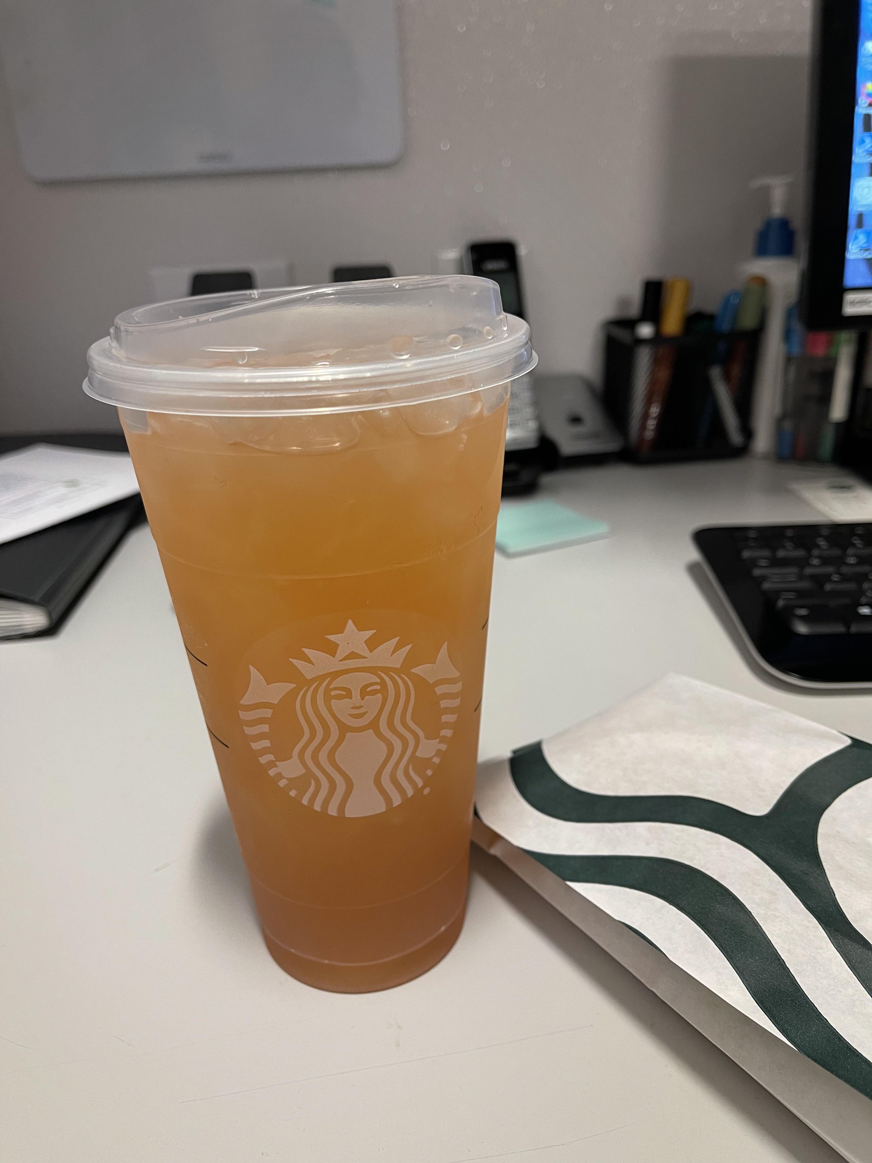 starbucks peach green tea discontinued