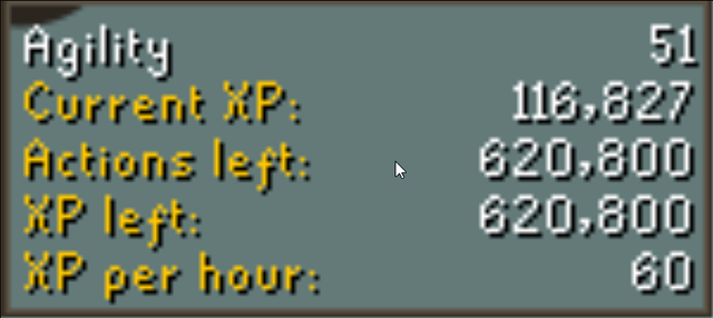 agility calc osrs