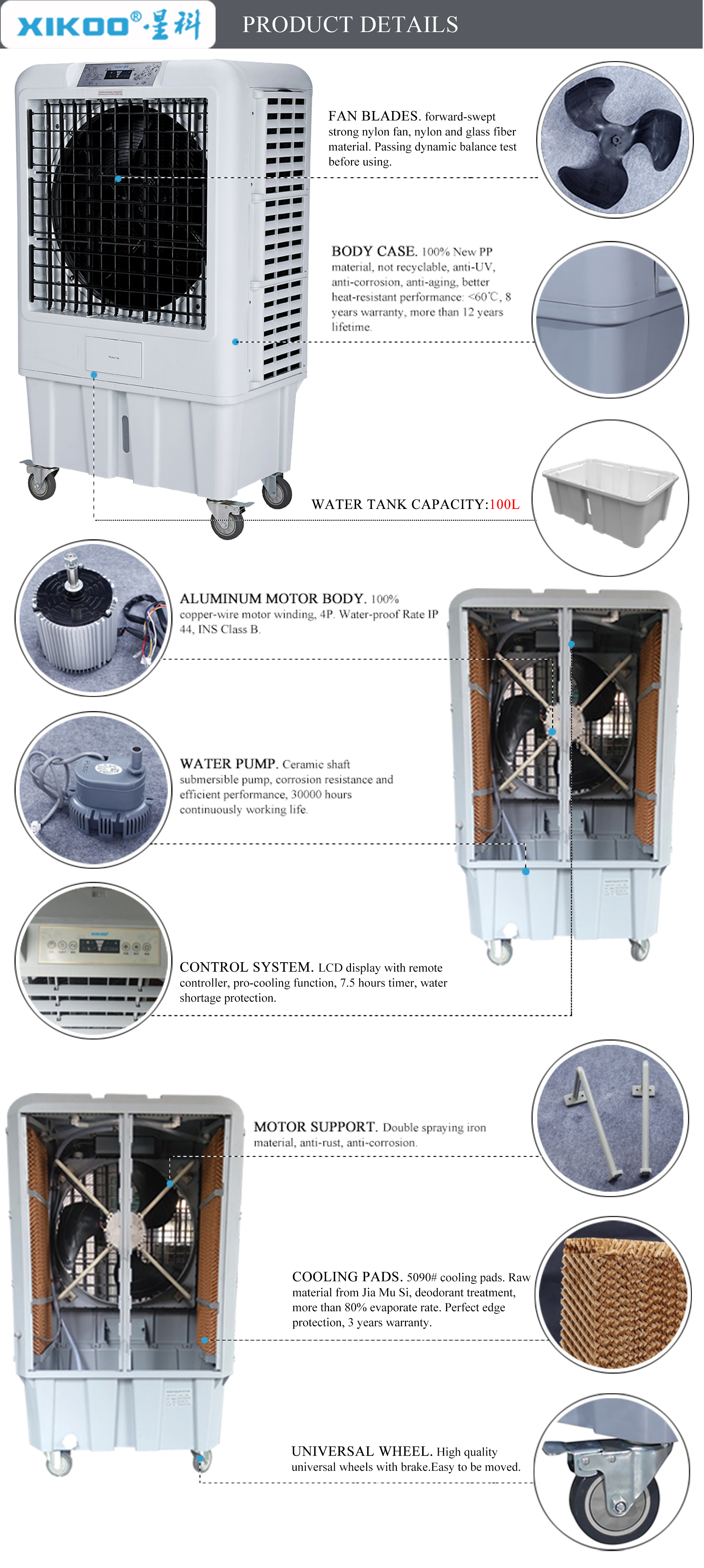 air cooler body parts