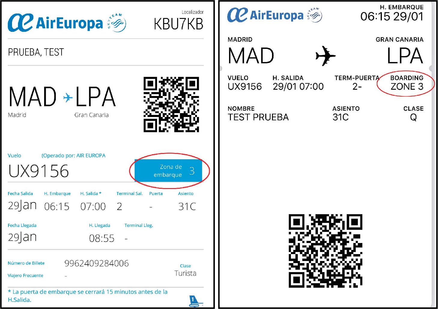 air europa check in