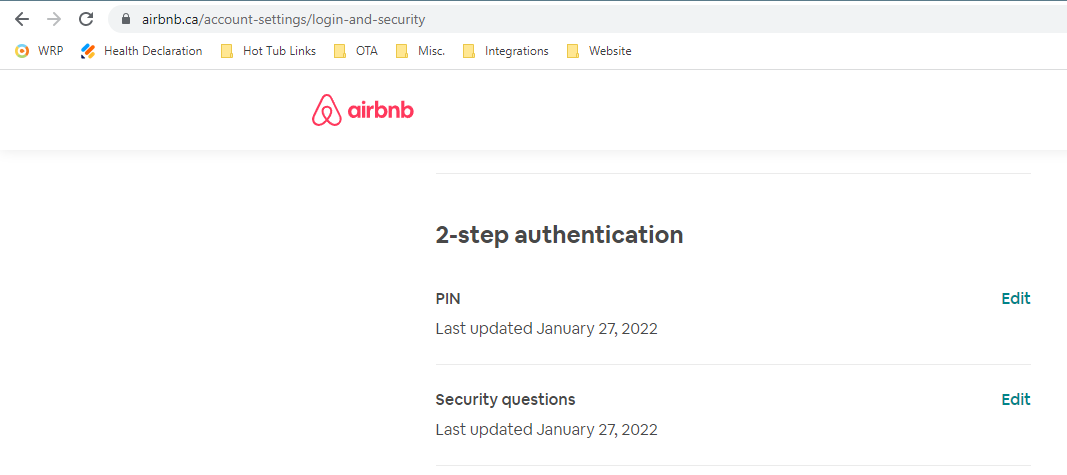 airbnb 2 factor authentication