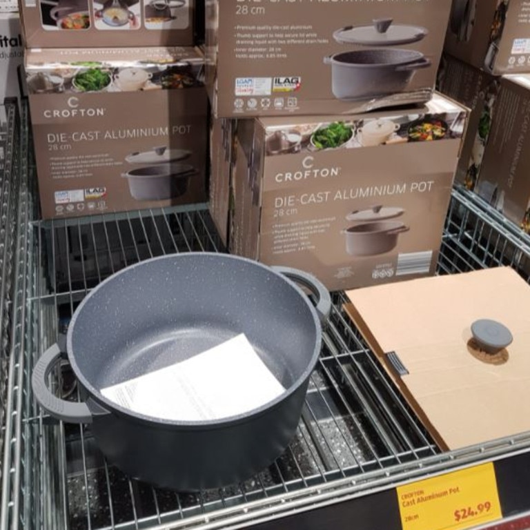 aldi cast aluminium pot