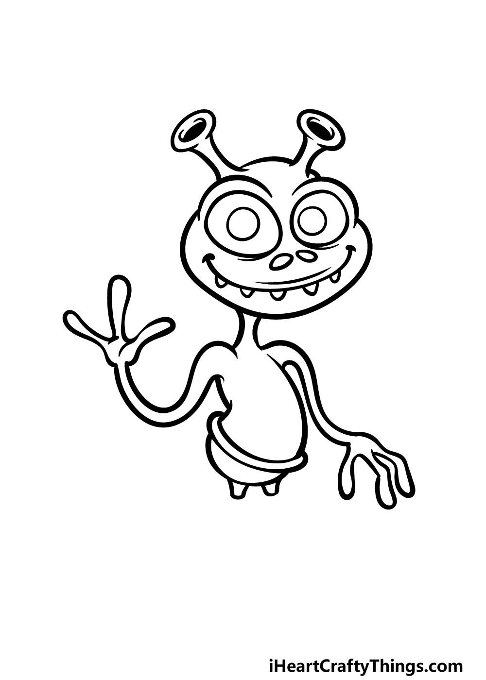 alien cartoon drawings