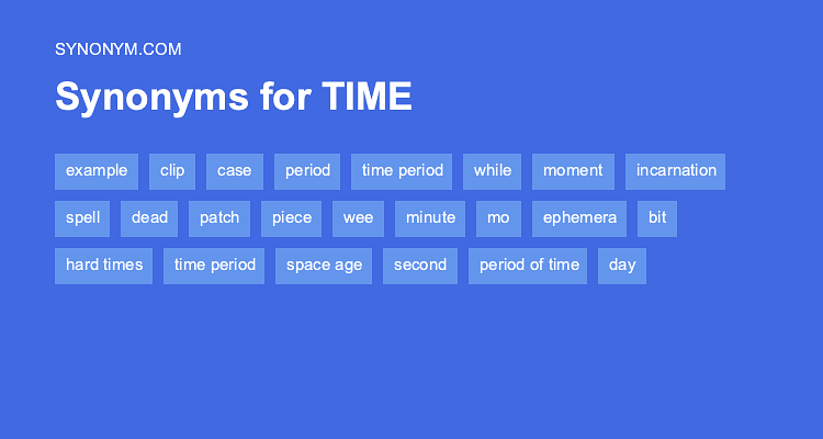 amount of time synonym