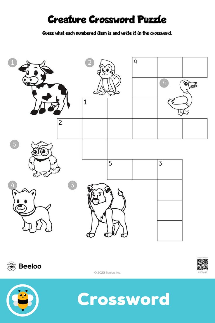 animal creature crossword