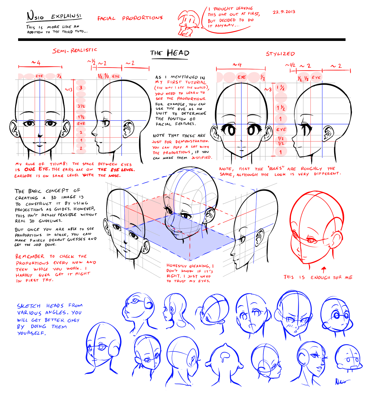 anime face proportions guidelines