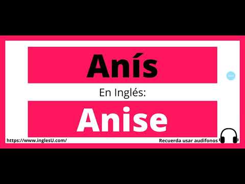 anis en inglés