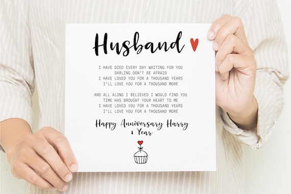 anniversary cards for husband