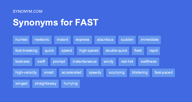 another word for faster