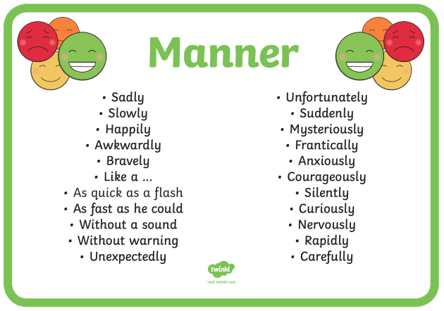 another word for manner