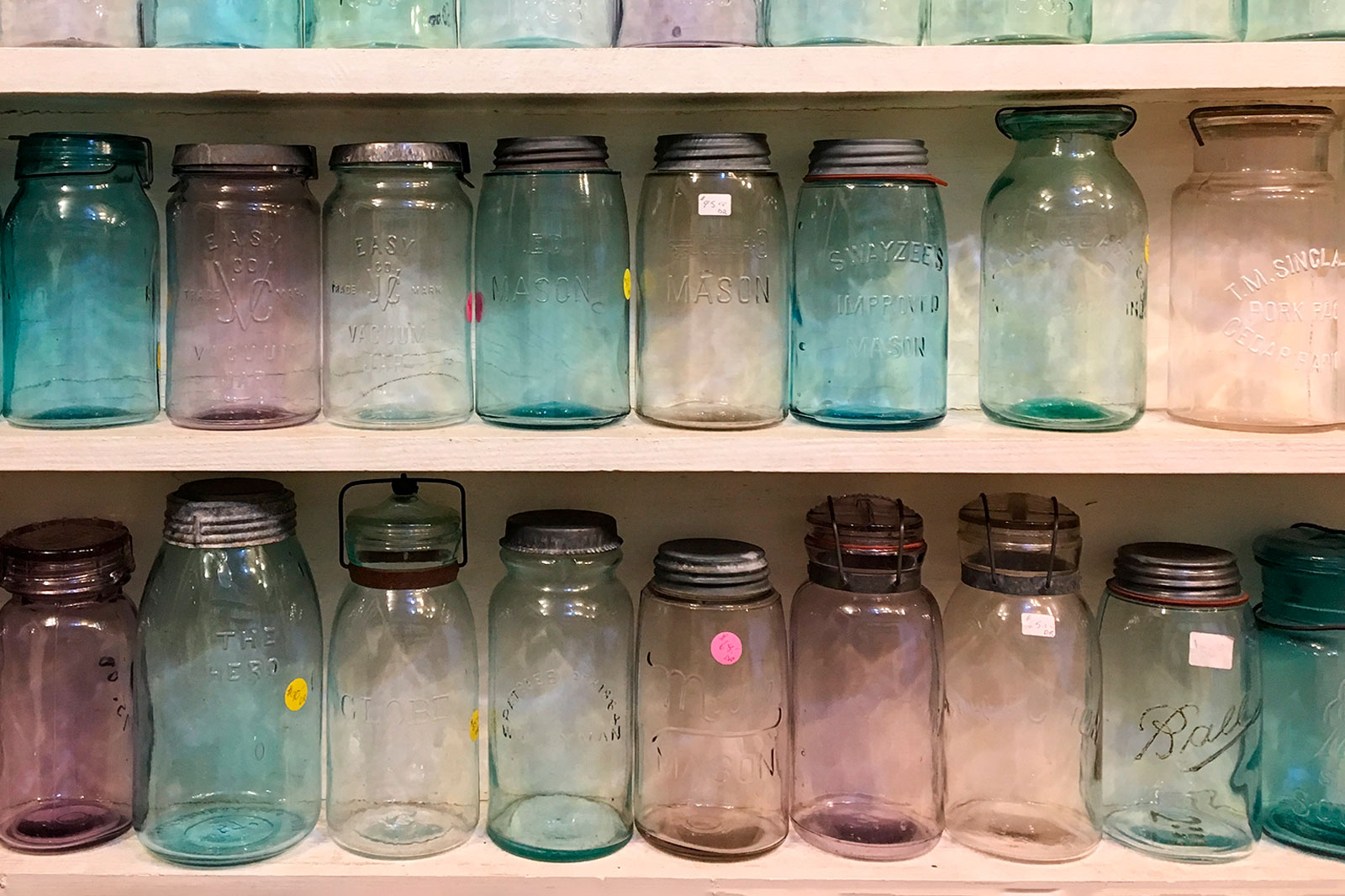 antique mason jars