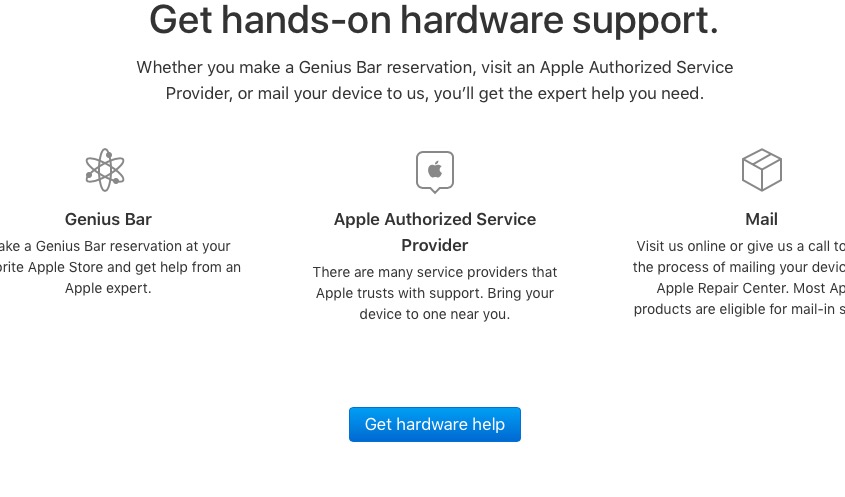 appointment for apple store repair