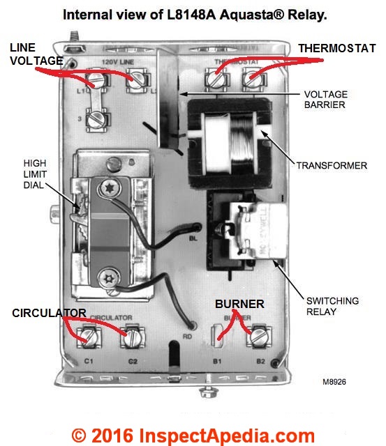 aquastat relay l8148a