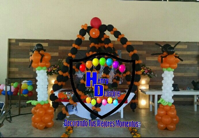 arcos de globos dia de muertos