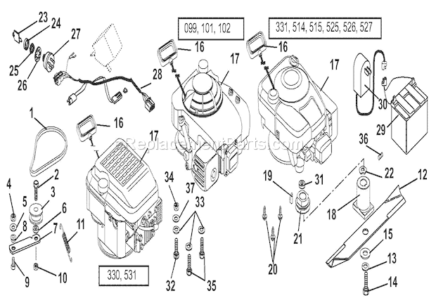 ariens lawn mower parts