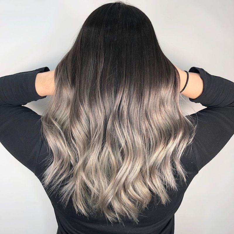 ash brown balayage