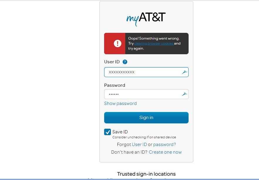 att user login