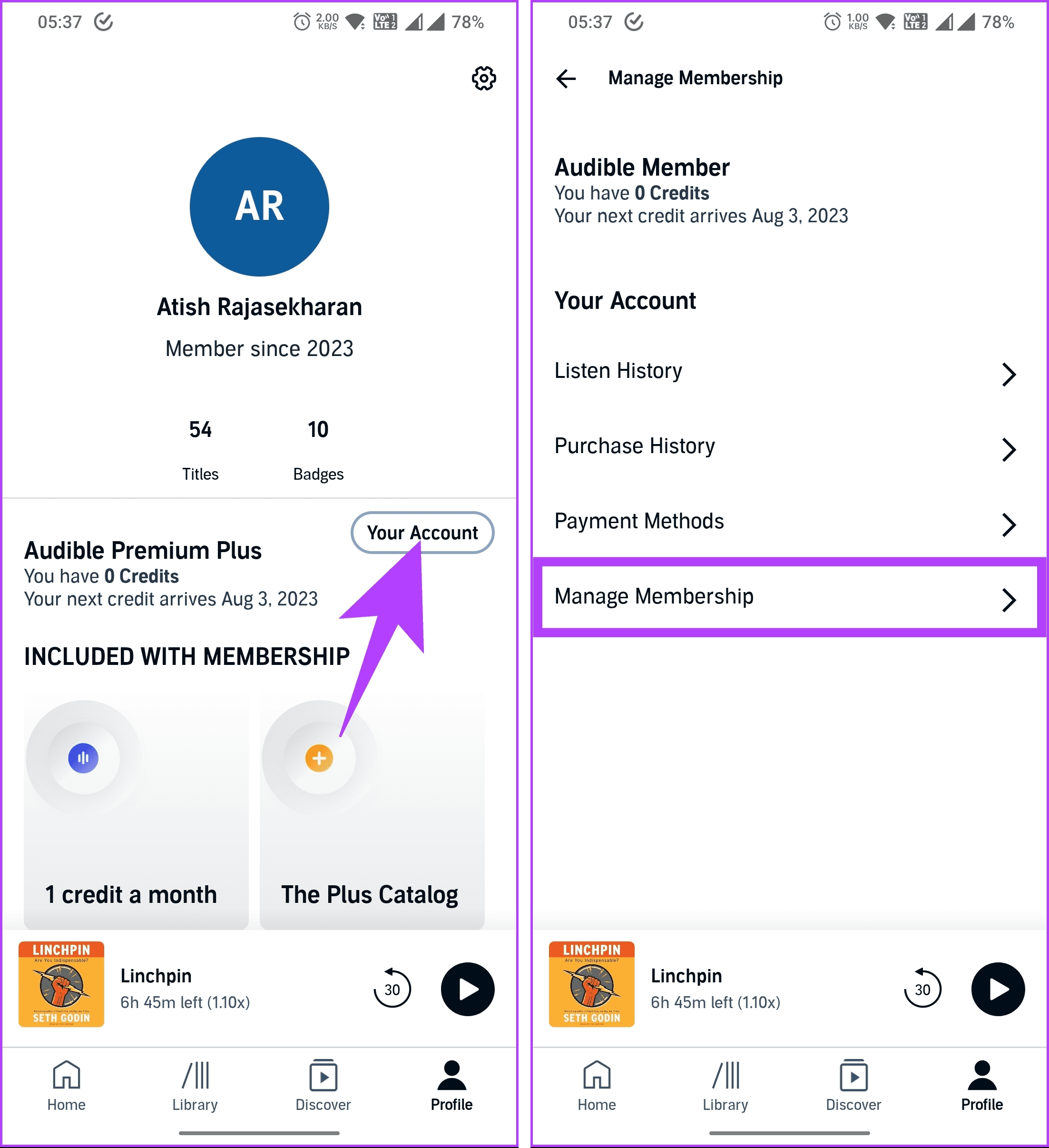 audible pause subscription