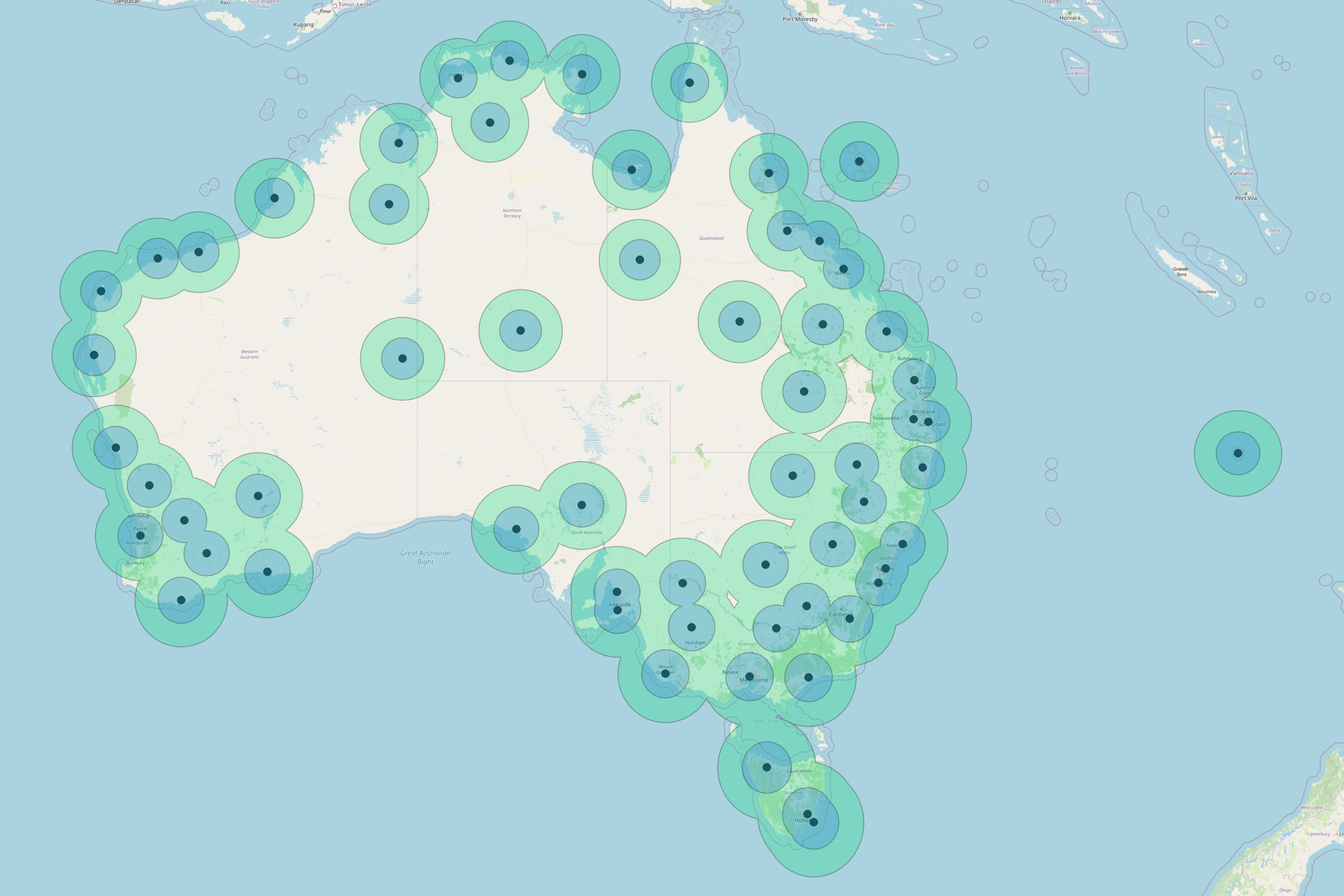 australian weather radars