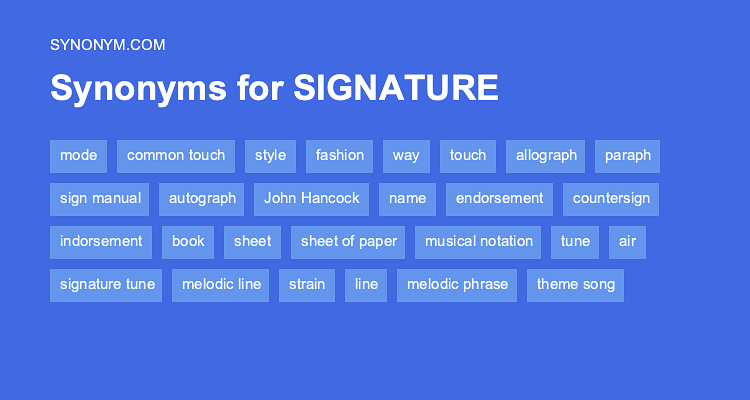 autograph synonym