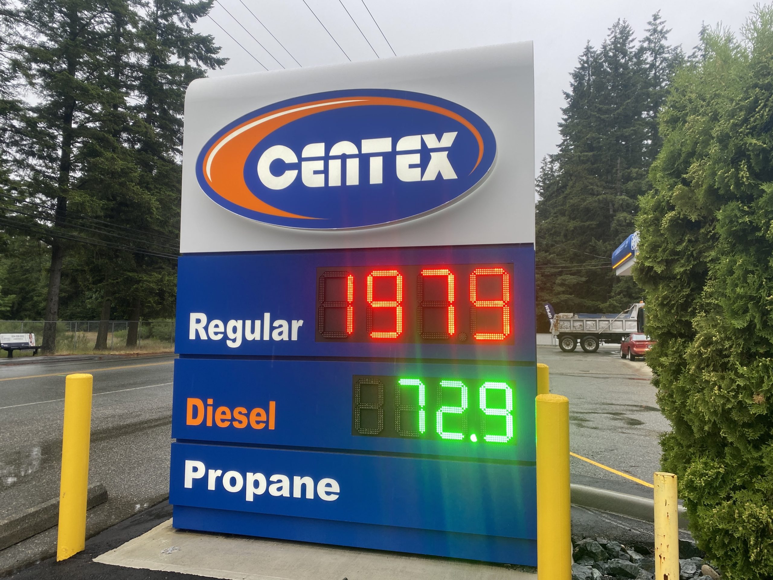 cheap gas langley