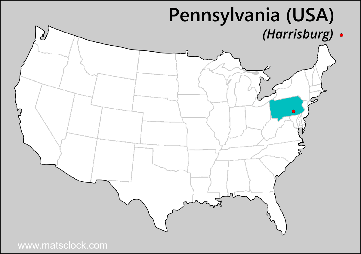 pennsylvania time zone