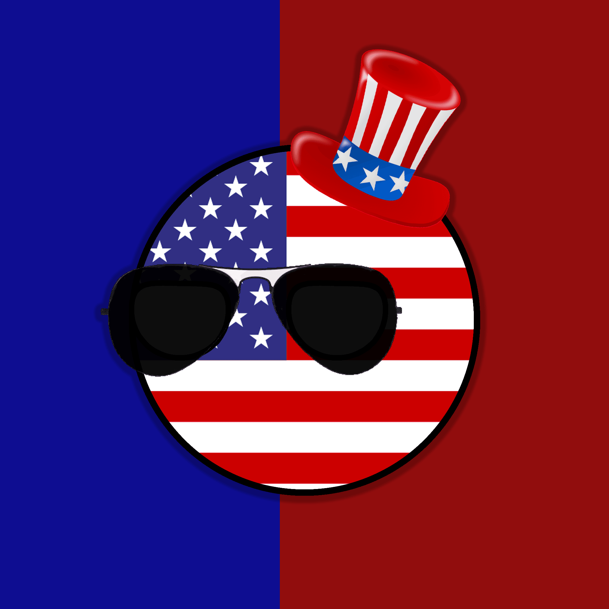 countryballs estados unidos