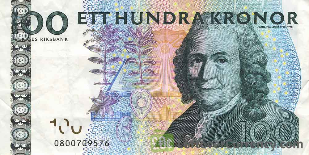 100 swedish krona to euro