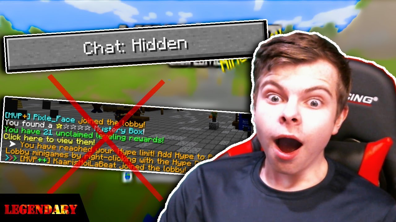 how to hide chat minecraft bedrock