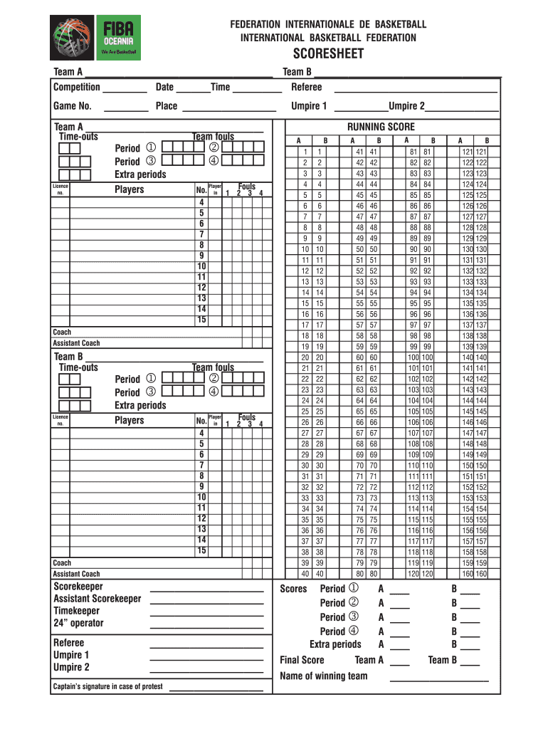 box score fiba