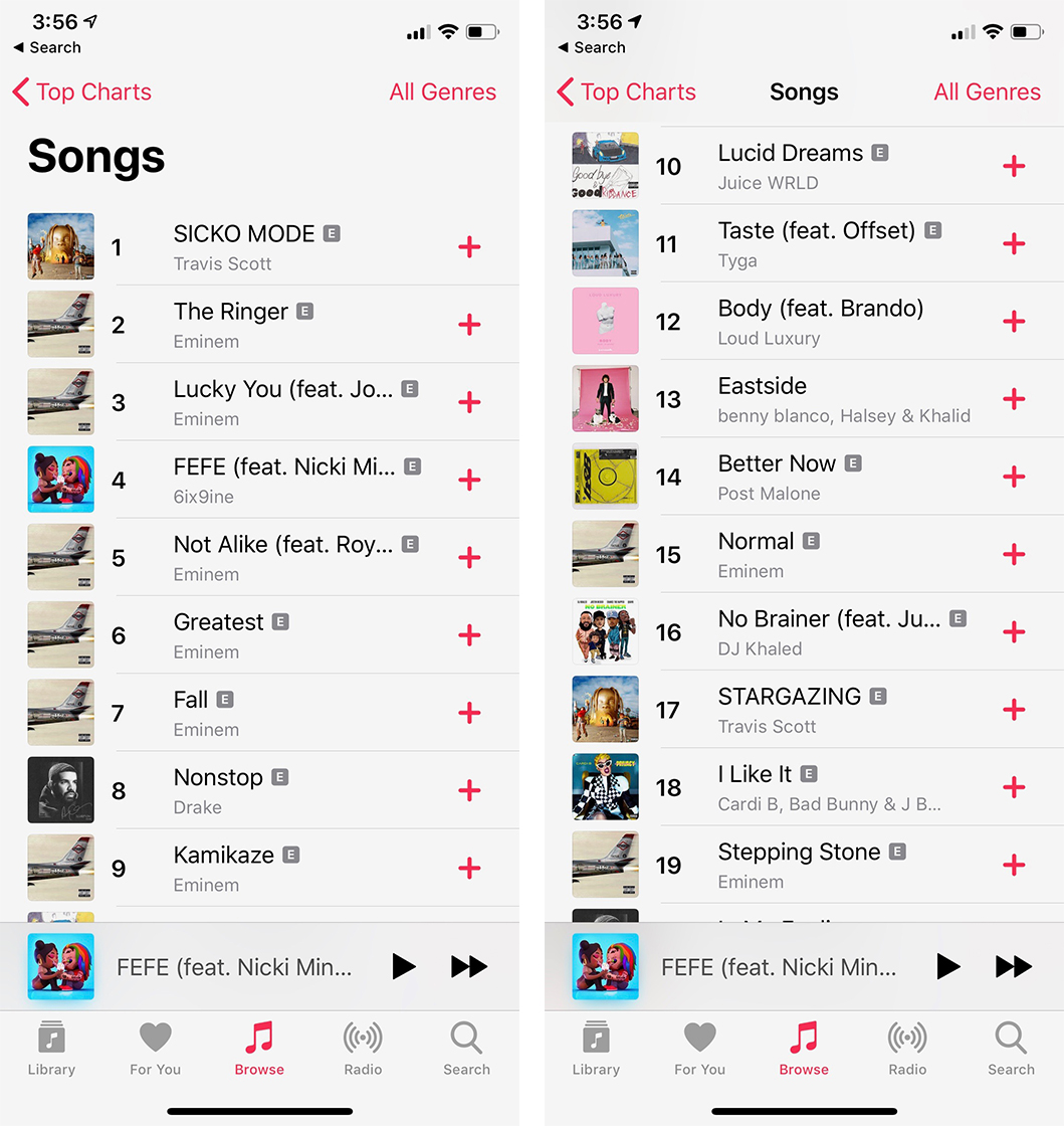 apple music charts