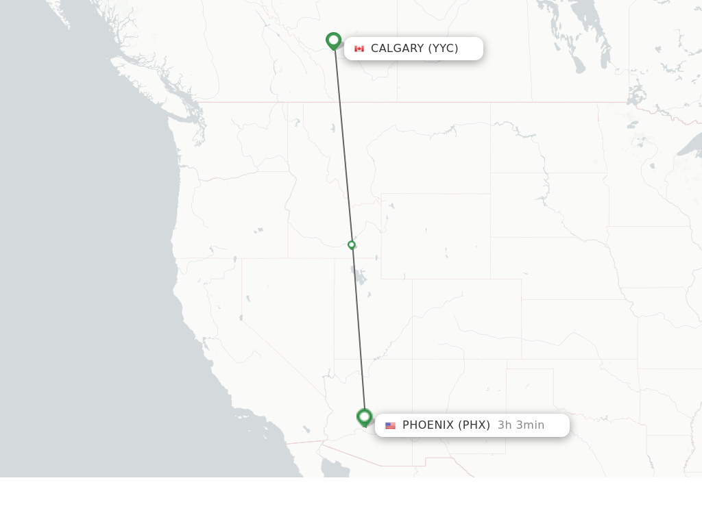 flights from calgary to phoenix arizona