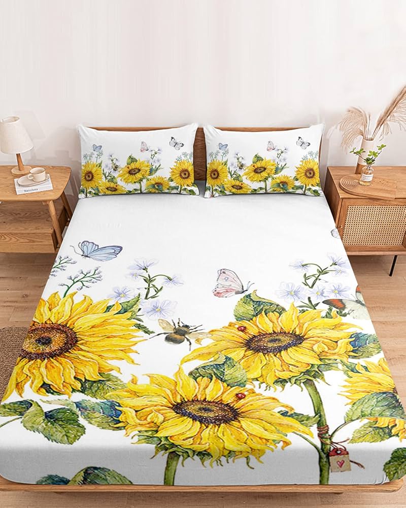 sunflower sheet set