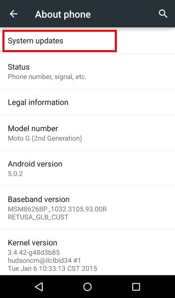 motorola system update