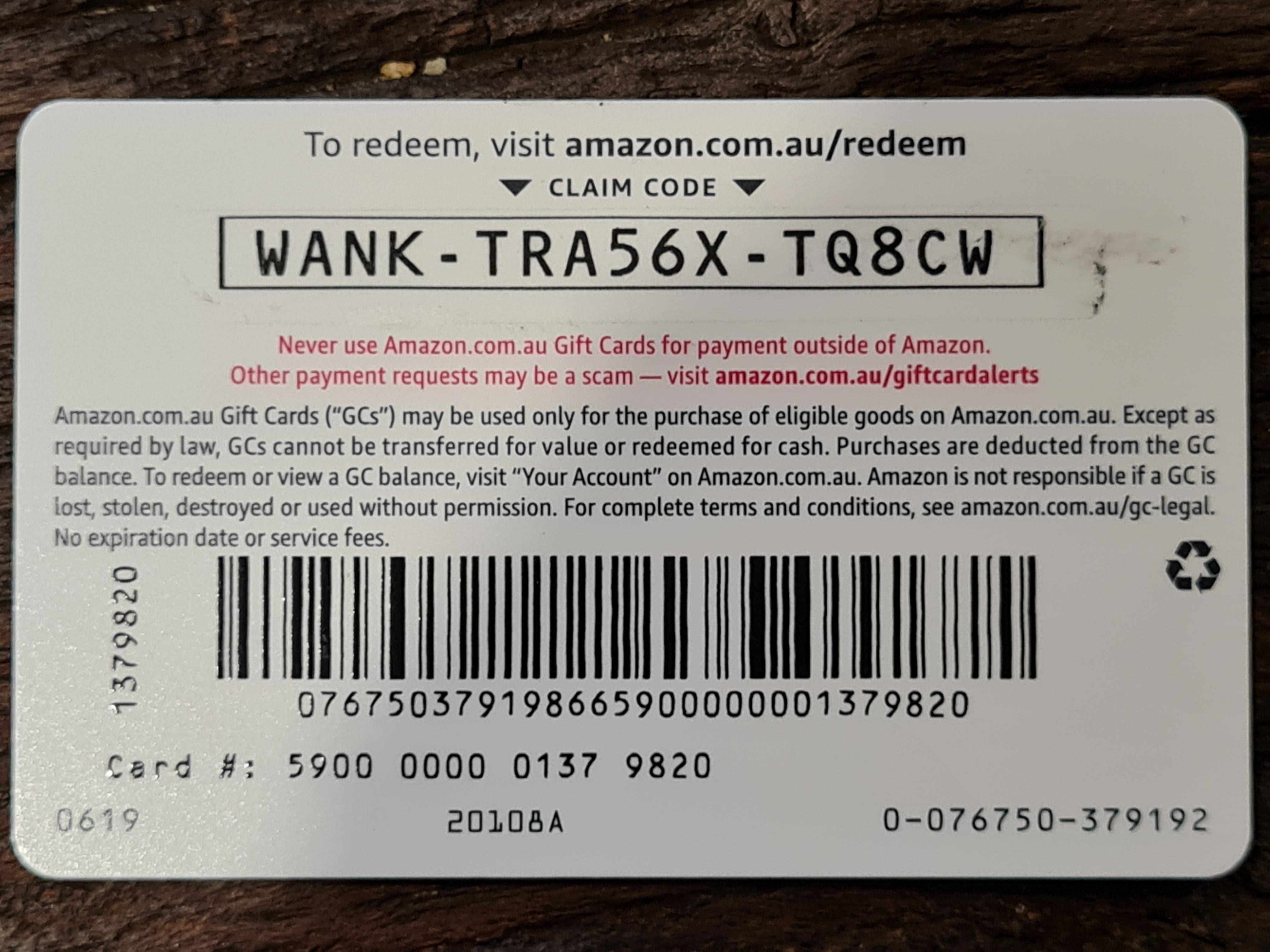 amazon claim code