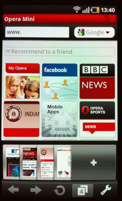 opera mini apk old version