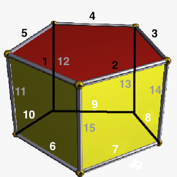 how many corners does a pentagonal prism have