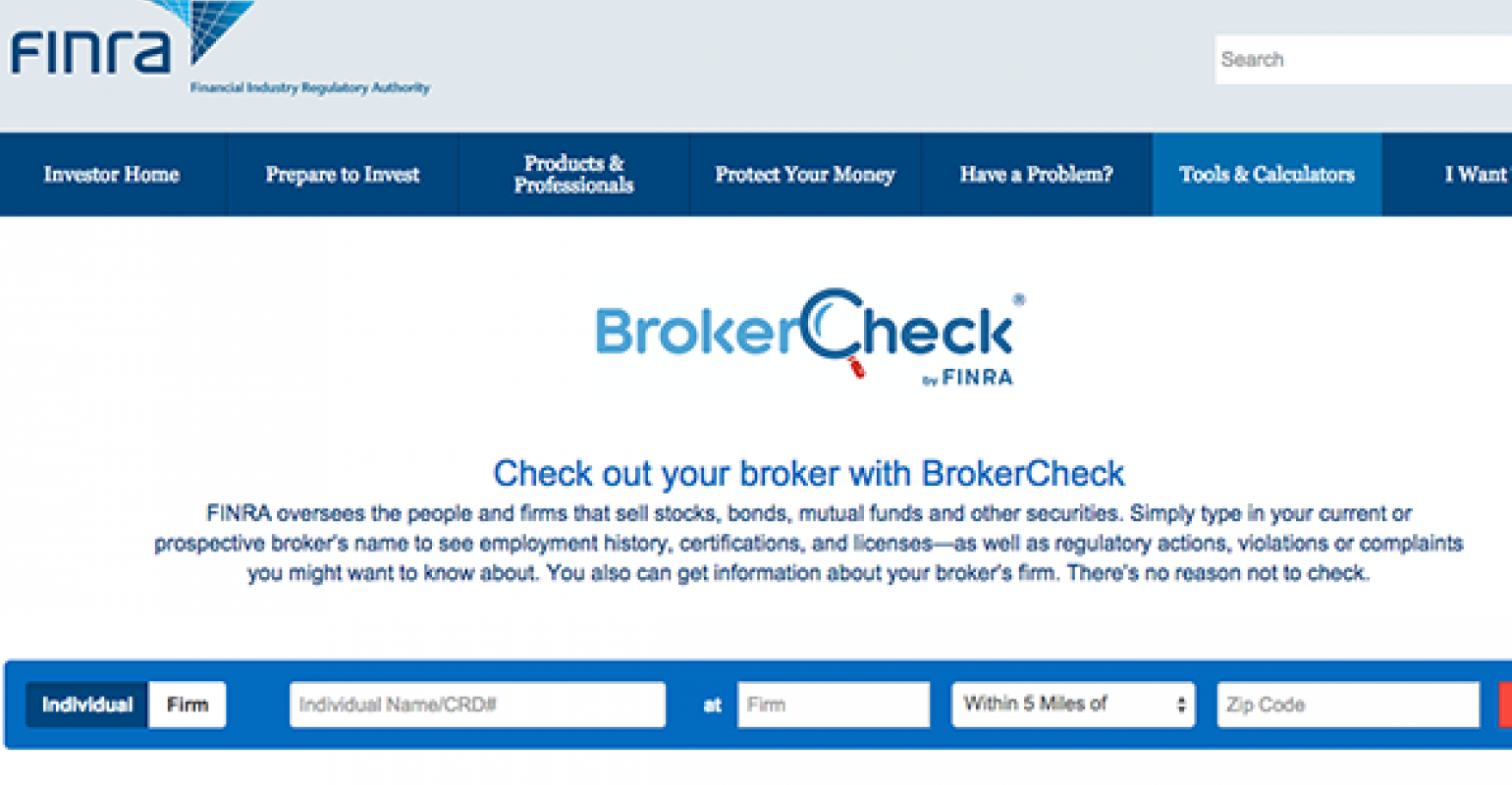 finra brokercheck