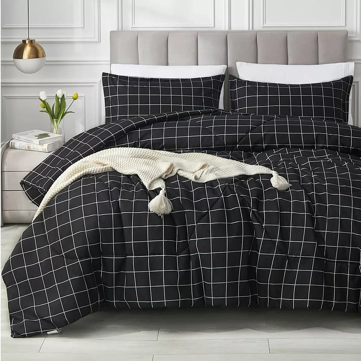 black and white twin duvet cover