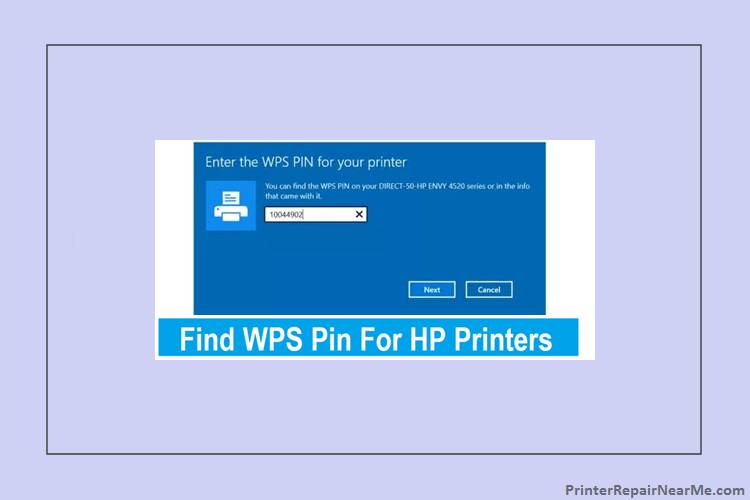 hp printer wps pin