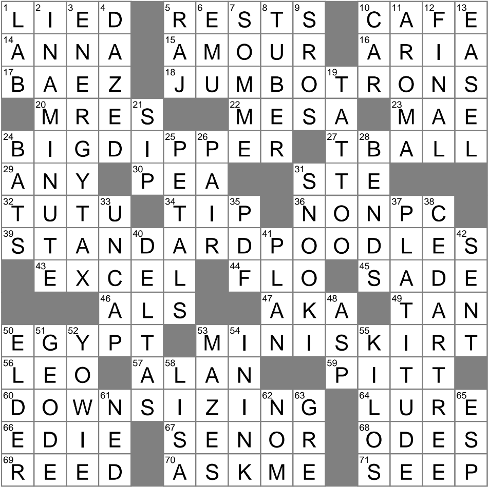 platitude crossword