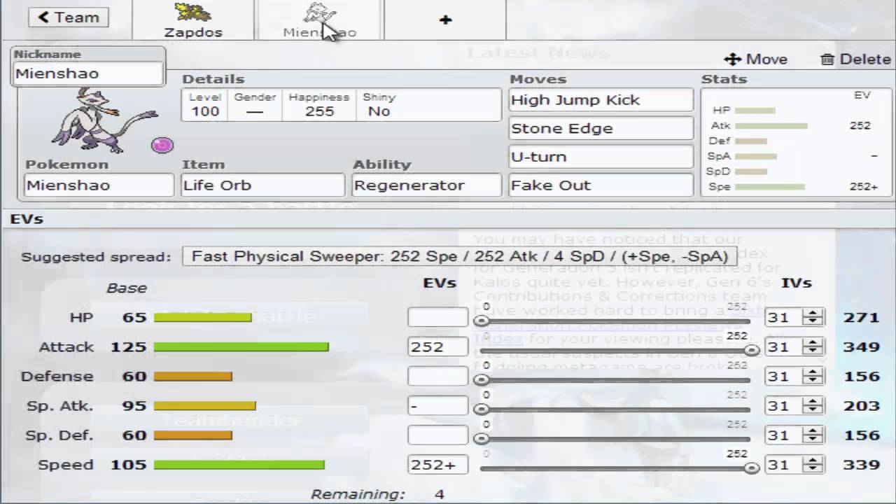teambuilder pokemon showdown