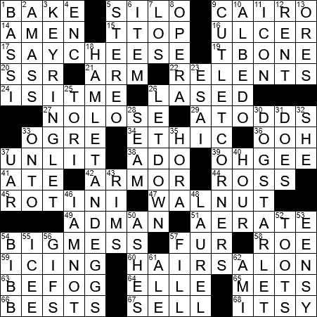 crossword clue conscious