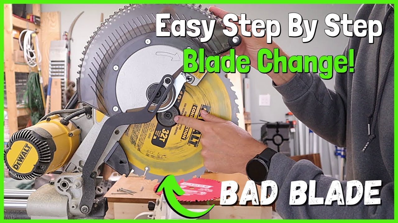 dewalt change blade