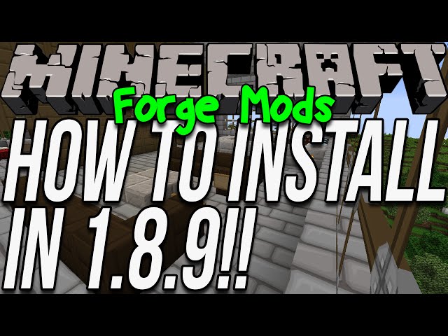 how to install forge 1.8 9