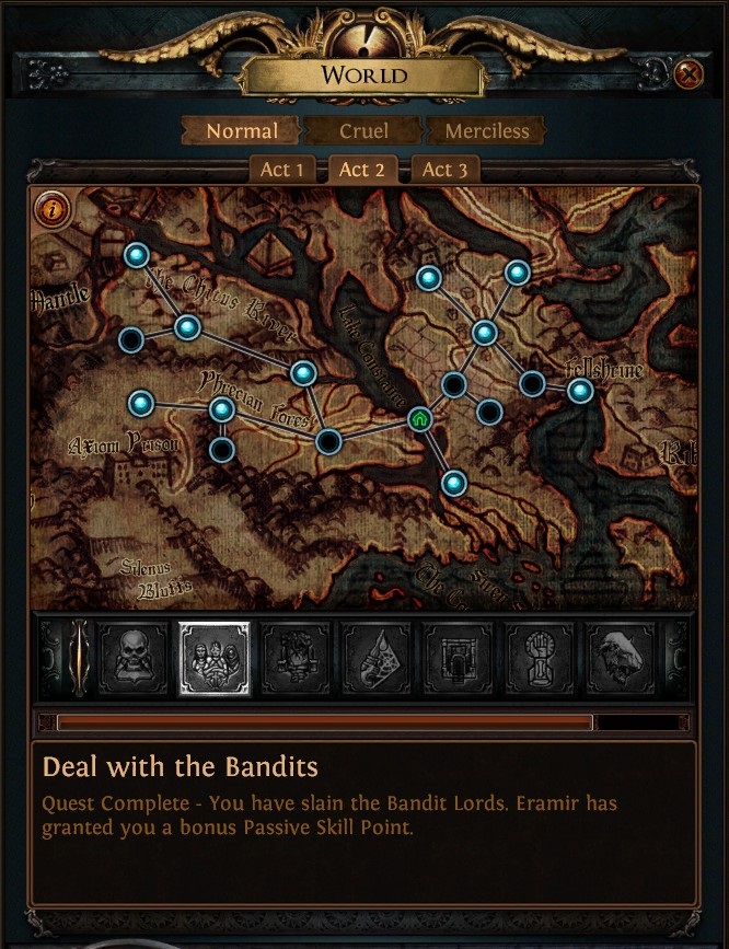 path of exile bandit quest