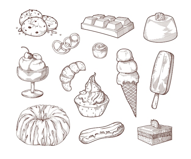 dessert drawings