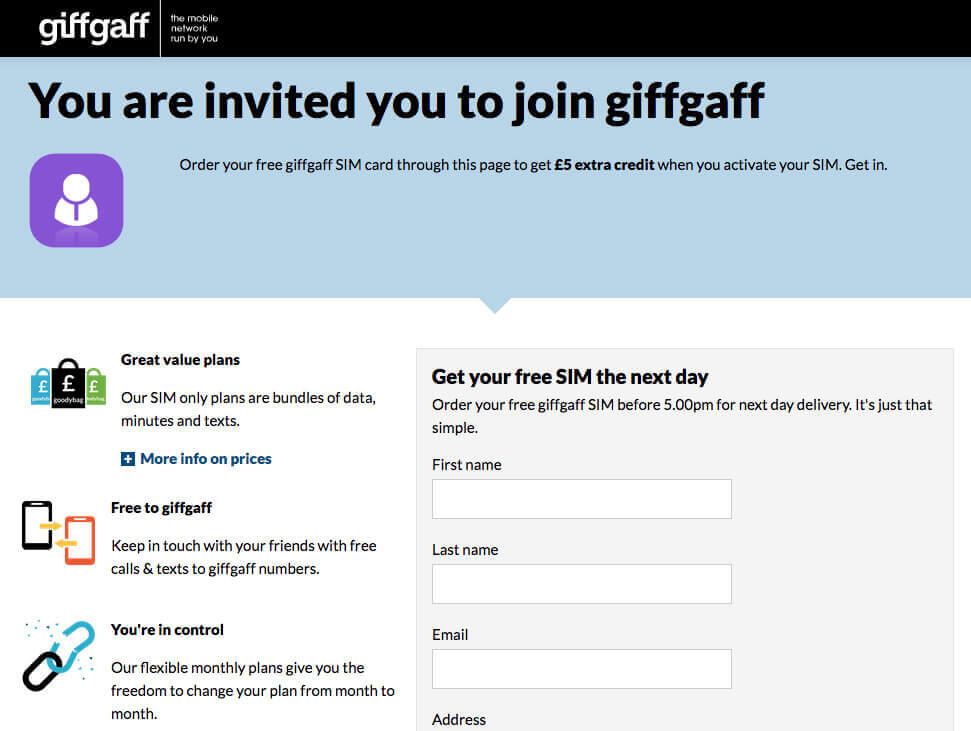 giffgaff referral