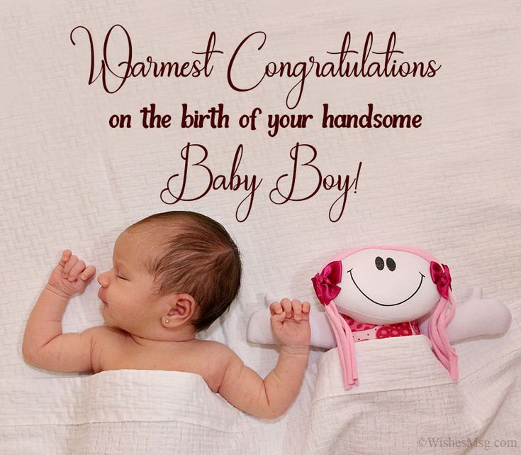 baby boy congratulations message